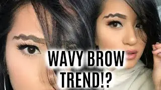 WAVY BROW TREND | INSTAGRAM EYEBROW TREND REACTION