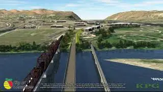Confluence Parkway Preliminary Design Flyover from South to North &ndash; 03/05/2020