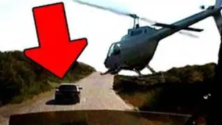 Amazing Helicopter Flying, Car Chase