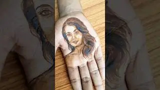 Portrait mehndi #portraitmehndi #bridalmehndi #mehndiclasses #femaleportrait #mehndicreations