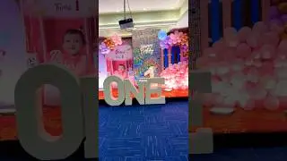 Beautiful 1st Birthday Decoration 🎉 | Glam Pink Theme Setup