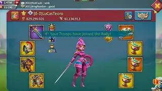 Lords Mobile - 600M Might Champ Rally Trap vs RollTide22
