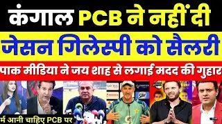 Pak Media Crying Bankrupt PCB Did Not Pay Salary To Jason Gillespie | BCCI Vs PCB | Pak Reacts