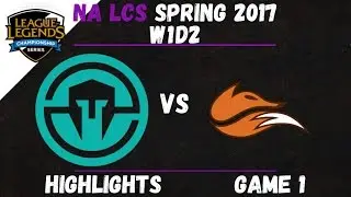 IMT vs FOX Highlights Game 1 NA LCS 2017 Spring W1D2 Immortals vs Echo FOX
