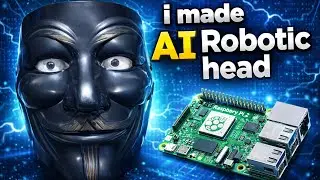 i made AI Robotic head it can see me through his own eyes!!!