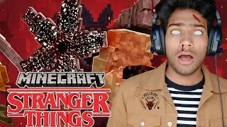 MINECRAFT BUT STRANGER THINGS ENTERED MY WORLD | CRAZY MINECRAFT DAY 5