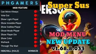Super Sus v1.68.8.033 MOD APK Mega Menu New Update