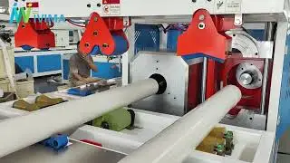 Fully automatic PVC pipe expanding machine (online) test completed