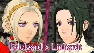Эдельгард x Линхардт, поддержка, ранг разговора B ★ Fire Emblem Warriors: Three Hopes