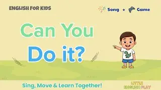 Let's Move! Action Verbs Song & Game | stand, sit, read, play, wash