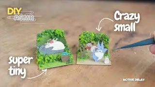 Totoro Miniature Paper Kits ASMR 🍃 | Sankei Studio Ghibli | Mei Meets Totoro | No Talking