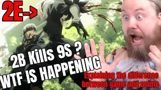 Why did 2B (2E) Kill 9S ? Game Explained | Nier Automata Episode 13 Reaction  ニーア オートマタ 13話 リアクション