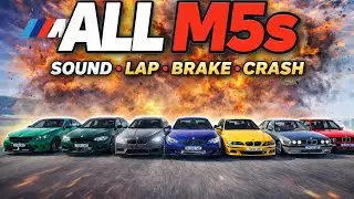 Which BMW M5 Generation Wins? (Sound, Track, Braking & Crash) | BeamNG.drive