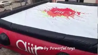 10x10x3m extreme sport inflatable jumping airbag,free falling airbag