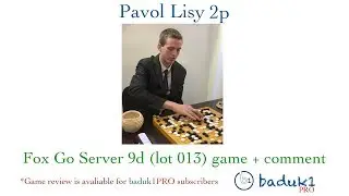 Pavol Lisy 2p: Fox Go Server 9d (lot013) game + comment