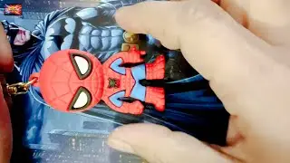 playing with spider man toy 🦸⛷️🏂