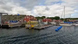 Sweden ferry trip from Nord Koster Vettnet island to Nord Koster island V&auml;stra Brygga  4k