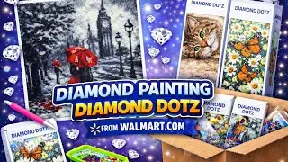 Walmart.com - Diamond Dotz Diamond Painting Unboxing - Diamond Art - Budget Friendly Crafts