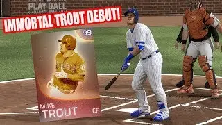 Immortal 99 Mike Trout Home Run in Debut! - MLB The Show 18 Diamond Dynasty Gameplay