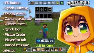 HUD+Mod For Minecraft PE .1.21 - All in one Survival Pack For Minecraft PE/BE