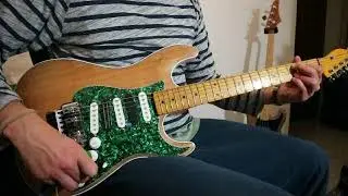 Stratocaster H-S with 3 band active preamp.