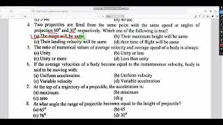 two projectile are fired with same point and same speed at 30⁰ and 60⁰