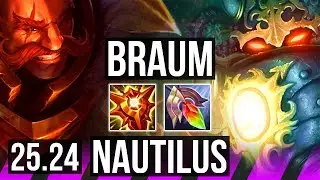 BRAUM & Smolder vs NAUTILUS & Aurelion Sol (SUP) | EUW Master | 25.24