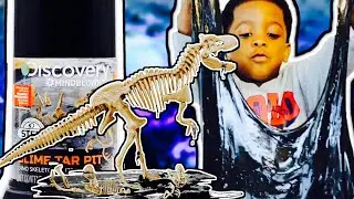 Tyson Unboxing Discovery Skeleton Tar Pit Model || Dino Skeleton Puzzle🦖