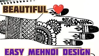 Front hand beautiful mehndi design for beginners|#elegant |#mehndi 