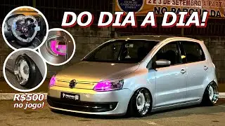 Um VW FOX &uacute;nico que voc&ecirc; ver&aacute; hoje - Stance com tala  9&rdquo; e do dia a dia