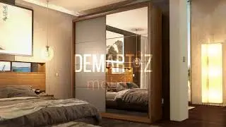 GUARDA ROUPA CASAL 2P BELGA - DEMART&Ecirc;Z