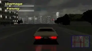 Driver 2 Take A Ride PS1 Gameplay Chicago Night Rain