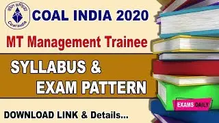 CIL Management Trainee Syllabus 2020 || Download MT Exam Pattern || Examsdaily