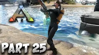 Scuba Diving into a cave in the ocean in ARK Survival Evolved | PART 25-2 LIVE 🔴