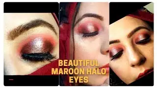 beautiful maroon halo eyes /very easy steps /must watch /its horrain fatima