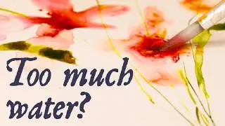How Much Water Does a Watercolor Painting Need?