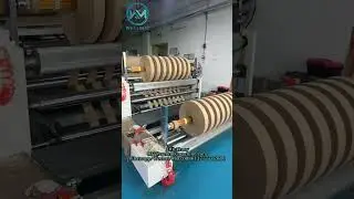 Kraft Paper Roll Cutting Machine for Paper Rope Making,M&aacute;quina cortadora de rollos de papel kraft
