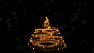 Beautiful Christmas Tree Particles Background Video Loop Overlays And Effect