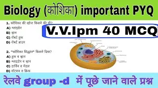 Biology (cell) Important PYQ for RRB group-d. Railway group d science important questions MCQ.