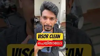 How to clean your Motorcycle visor / Helmet visor