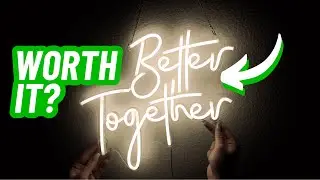 Better Together LED Neon Sign for Engagement, Wedding, Home Decor | Ulalaza USB Wall Light Review