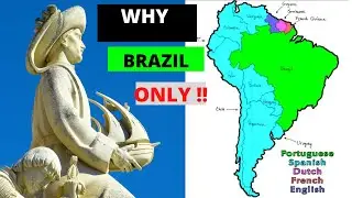 Why did the Portuguese only colonize Brazil of the entire South American Continent?