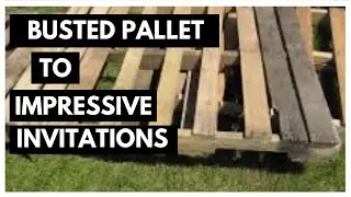 Pallet Wood Party Invitations