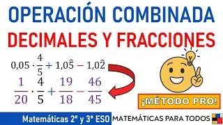 Operaciones Combinadas: Mezcla de Fracciones y Decimales (Paso a Paso) | Ejemplo 1