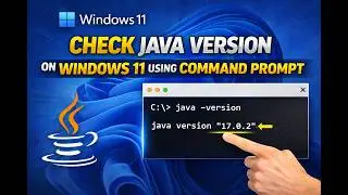 How to Check Java Version on Windows 11 using Command Prompt | GearUpWindows Tutorial