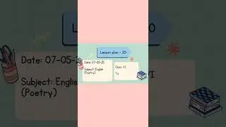 English lesson plan on &lsquo;What if&rsquo; poem. Visit our channel for more lesson plans on English! #shorts