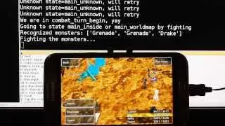 Automatic level grinding for Final Fantasy III on Android