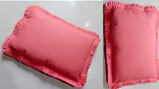 Beautiful pillow cover cutting & stichnig Ruffle pillow cover frill pillow cover cutting & stichnig