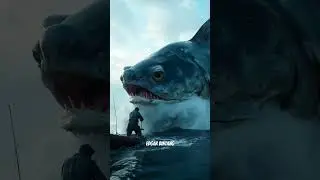 Fisherman in Shock as Giant Fish Attacks Ship!  #FishingAdventure #OceanMystery #GiantFishAttack