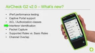NetAlly: formerly Netscout: AirCheck G2 v2 Features